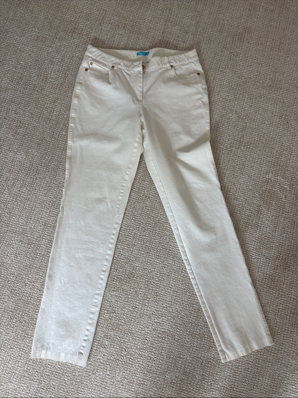 White J McLaughlin Women's Slim Straight Jeans